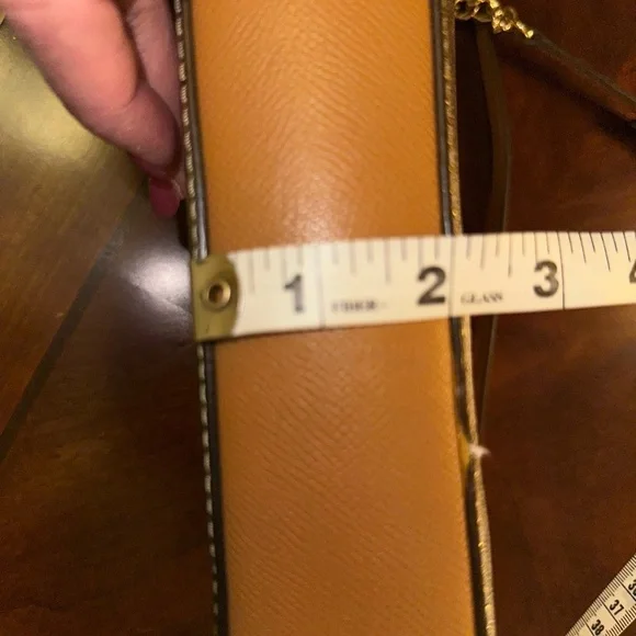 Michael Kors Jet Set Large East West Crossbody Bag Metallic Gold Signature NWT - Picture 4 of 14